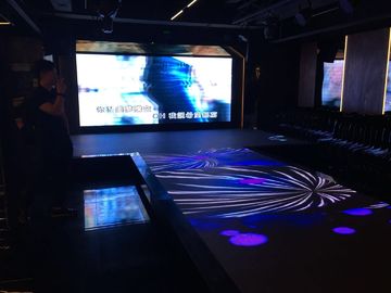 Chiny Antypoślizgowy Vivid Video Interaktywny samochód Led Video Dance Floor na wesele 100 - 240V dostawca
