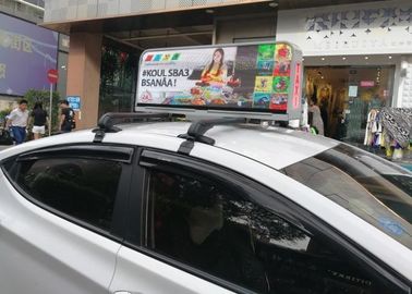 Chiny Automatycznie żywy ekran wideo Taxi Led Regulacja jasności Dwustronnie aluminiowa fabryka